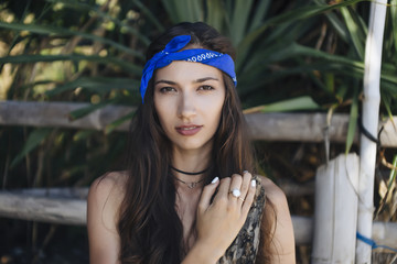 Discover the most interesting options of long hair bandana styles